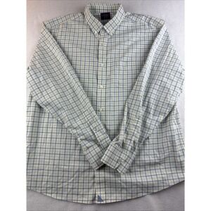UNTUCKit Men's Casual Button Down Shirt - Blue and White Checkered